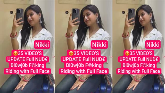 Desi Niharika Aka Nikki Most Riding Blowjob